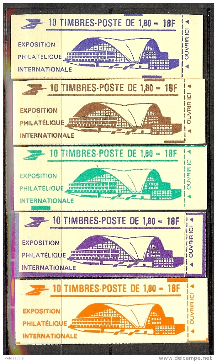 N° 2220-C3A SERIE DES 11 CARNETS PHILEXFRANCE DE COULEURS DIFFERENTES CONF. 9 ** - Autres & Non Classés