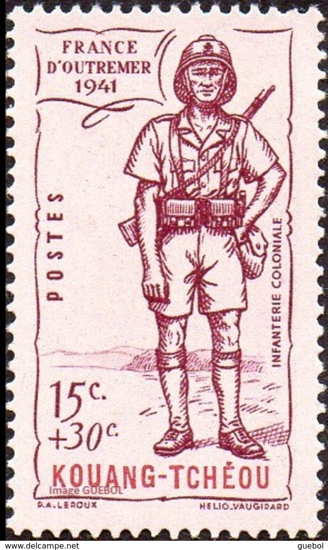 Détail De La Série Défense De L'Empire ** Kouang Tchéou N° 136 Infanterie Coloniale - 1941 Défense De L'Empire