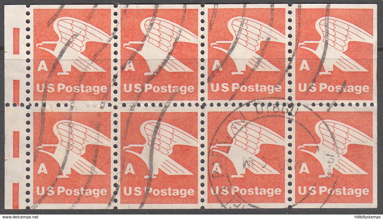 UNITED STATES     SCOTT NO  1736A   USED      YEAR  1978    BOOKLET PANE - Gebruikt