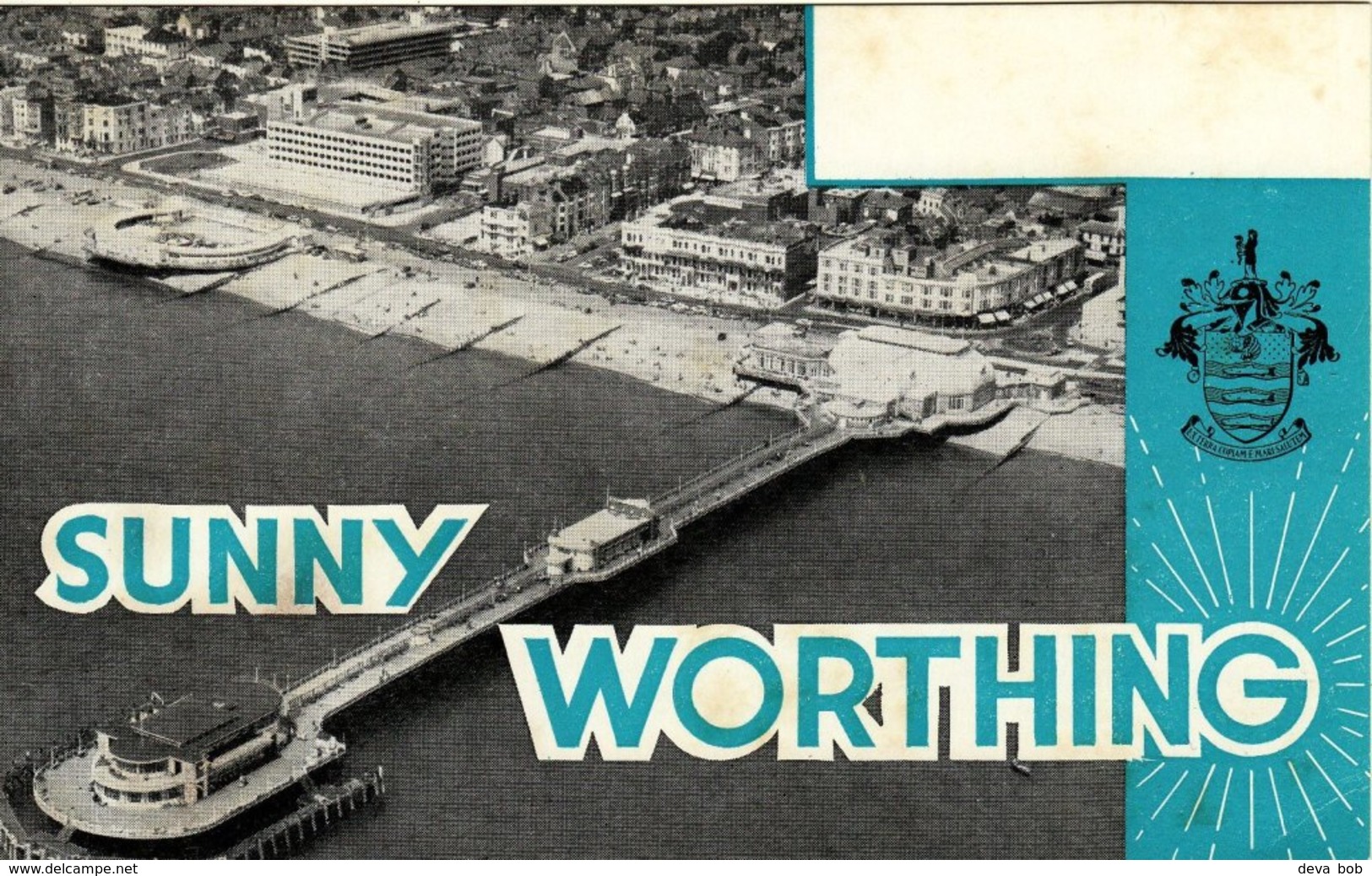 Amateur Radio Blank QSL Card Sunny Worthing Pier Unused - Radio Amateur