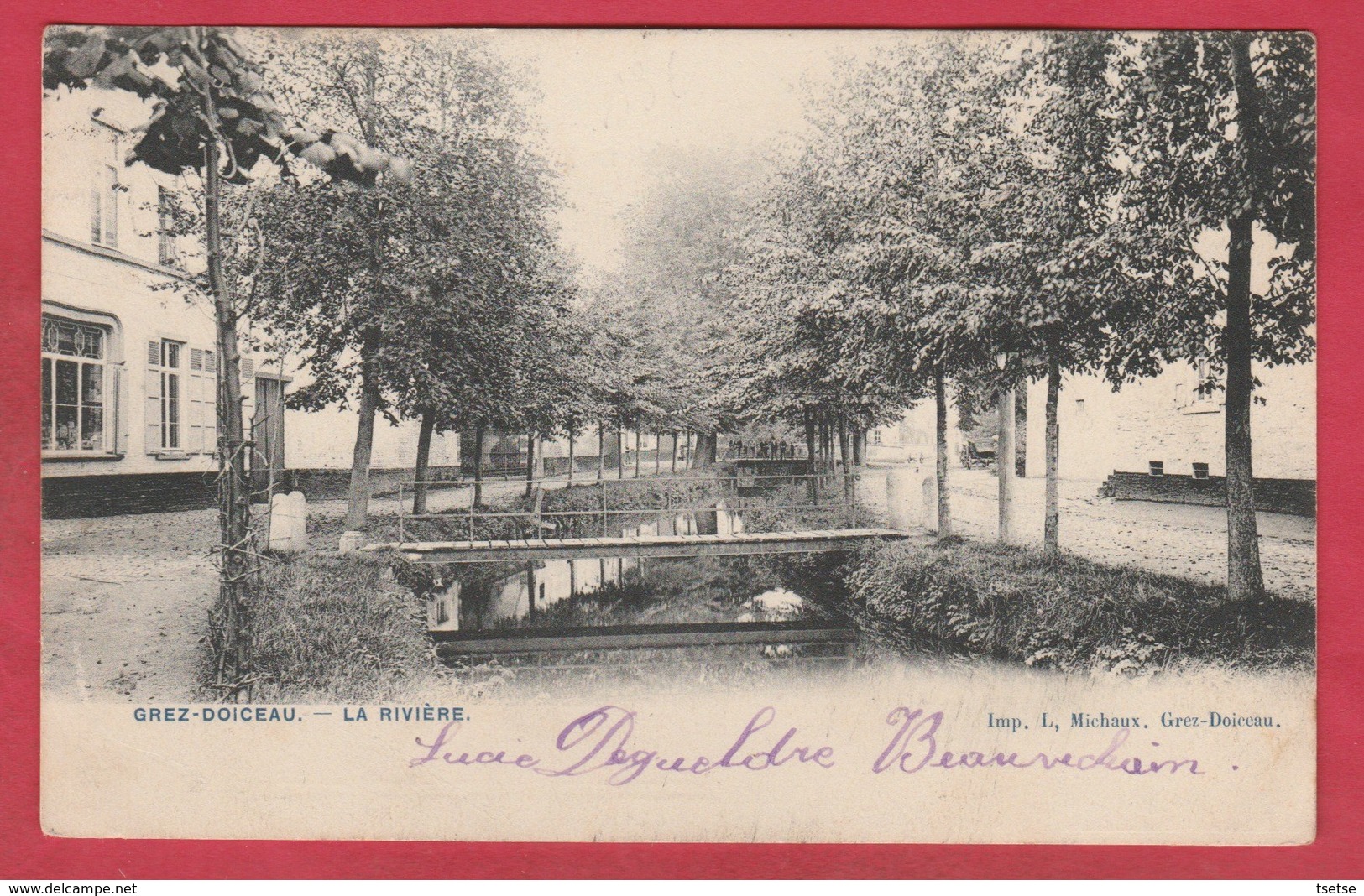 Grez-Doiceau - La Rivière - 1906 ( Voir Verso ) - Grez-Doiceau