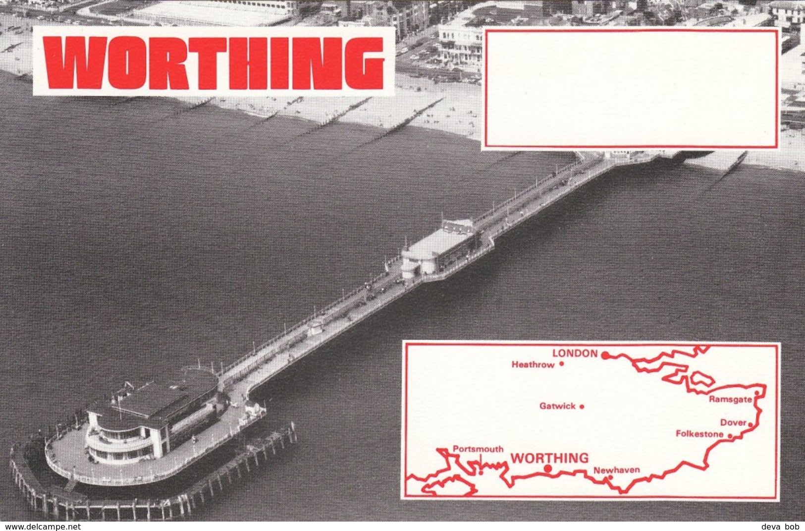 Amateur Radio Blank QSL Card Worthing Pier Unused - Radio Amateur