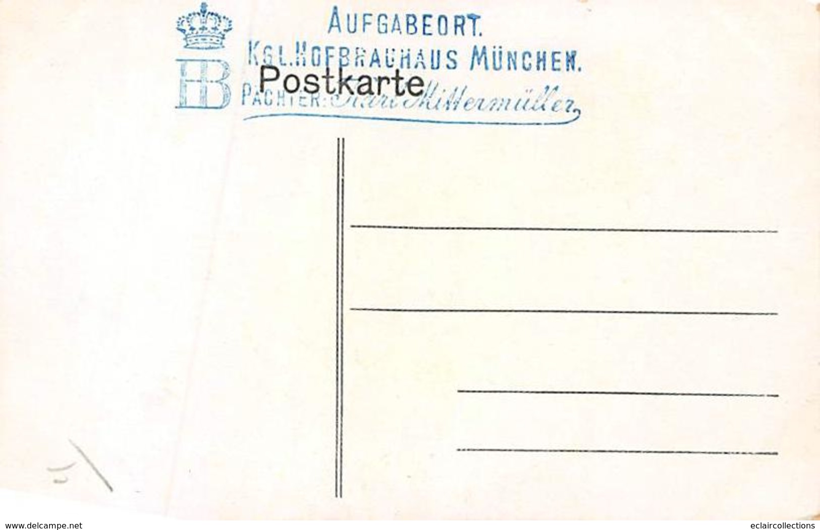 Publicité   Thème Autour De La Bière:  Munich. München.   Prost Herr Nachbar !!  (voir Scan) - Advertising