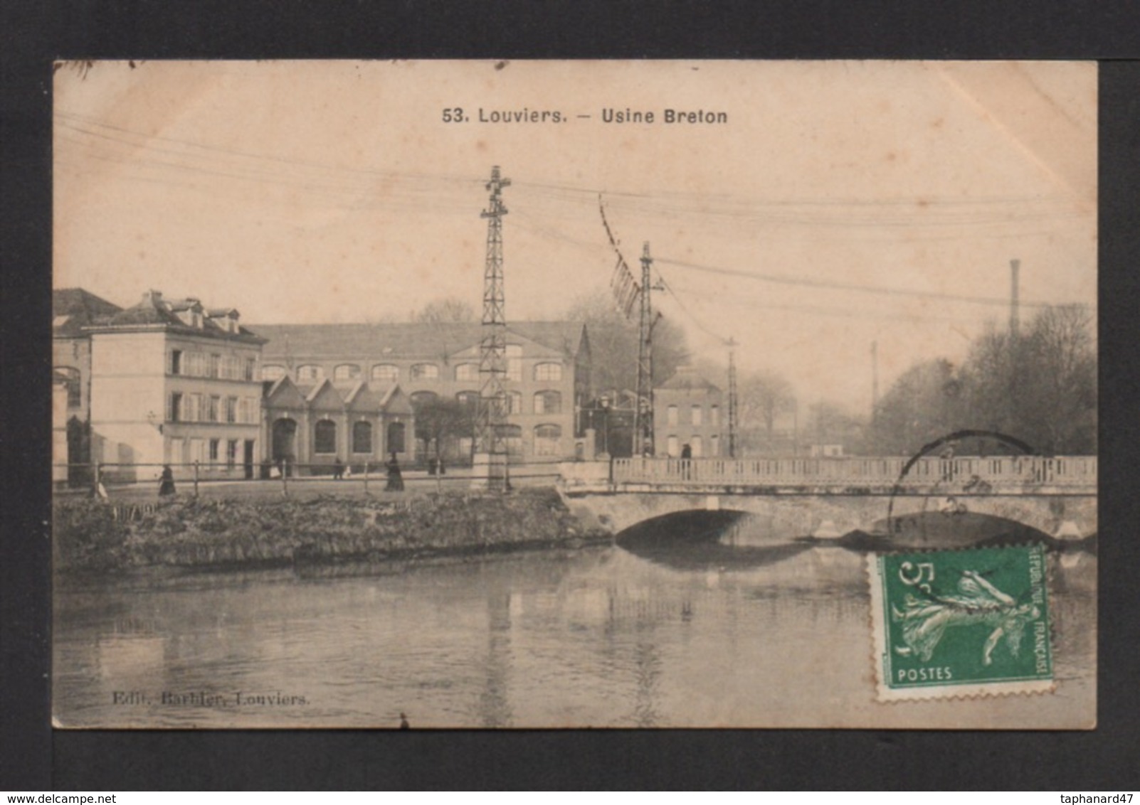 CPA. Dépt.27. LOUVIERS . USINE BRETON . - Louviers