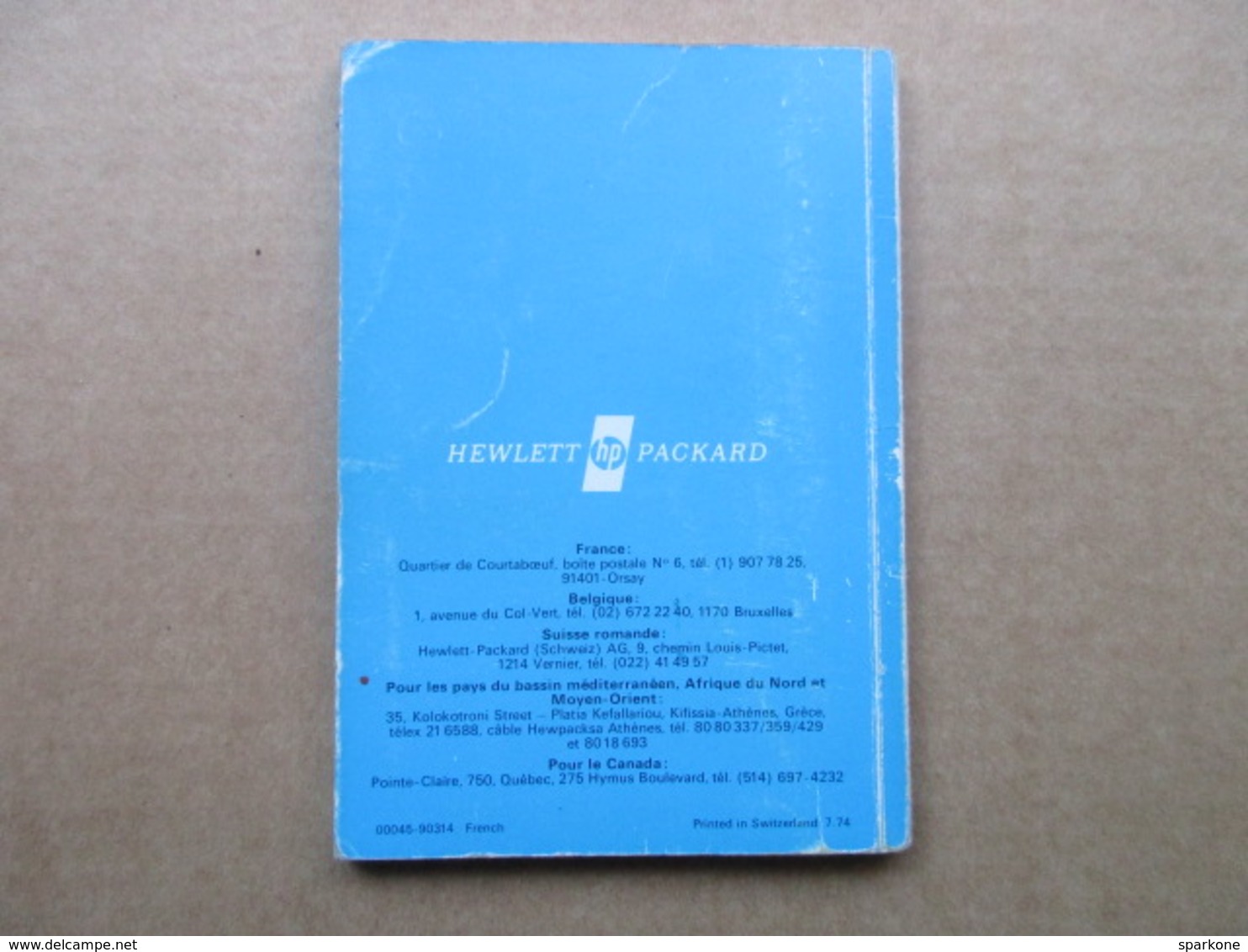 Hewlett Packard "HP" / Manuel D'utilisation HP.45 - Supplies And Equipment