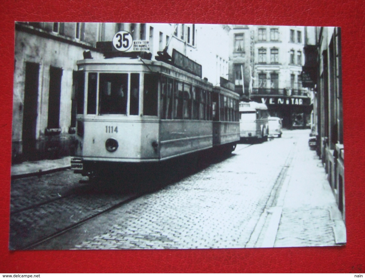 BELGIQUE - BRUXELLES - PHOTO 15 X 10 - TRAM - TRAMWAY - LIGNE  35 - - Transporte Público