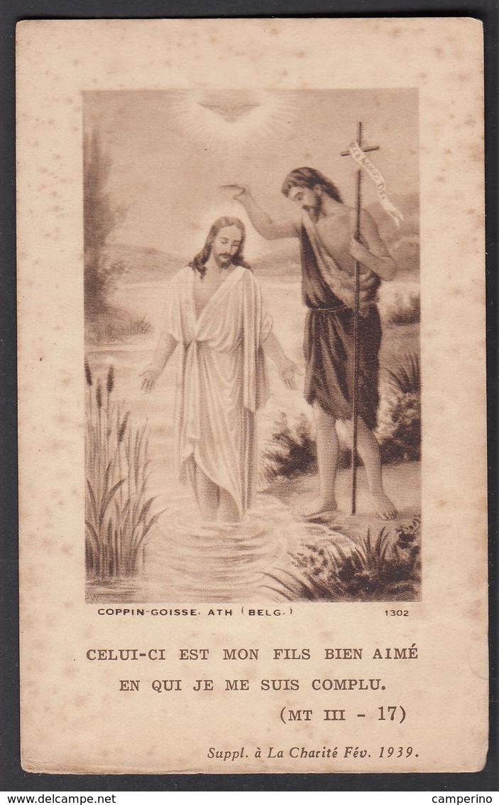 St Jean Baptiste Et Jesus Image Pieuse Religieuse Holy Card Santini - Santini