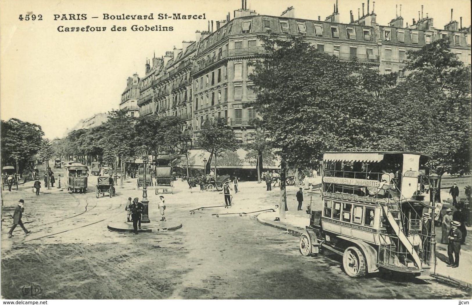 75 - Paris - Boulevard Saint Marcel - Carrefour Des Gobelins - Autres & Non Classés