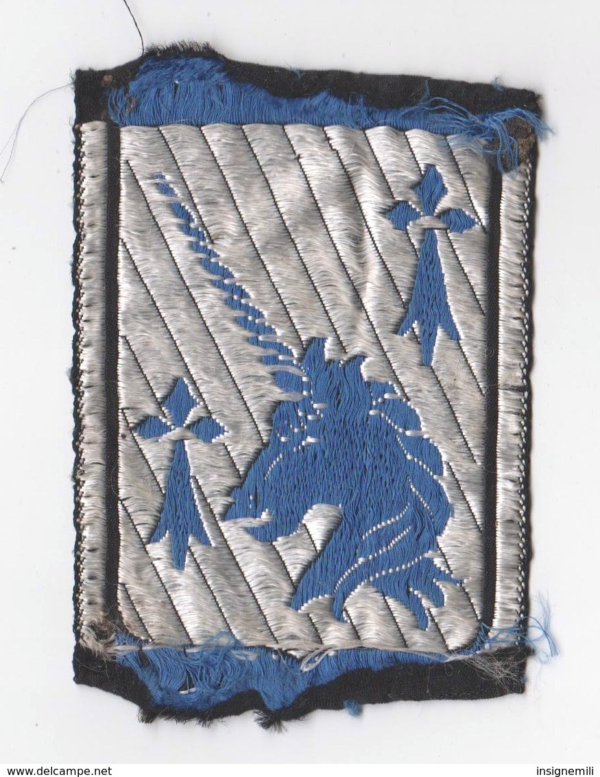 ECUSSON TISSU 20° DI DIVISION D' INFANTERIE , LICORNE - Ecussons Tissu