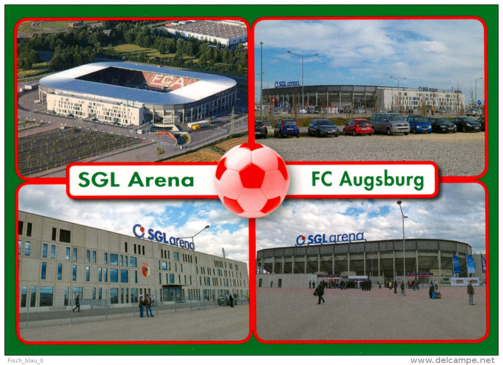 AK Stadion Postkarte SGL-Arena Augsburg FC Fußball Stadium Postcard Football Stadio Calcio Stade Estadio Bayern - Fussball