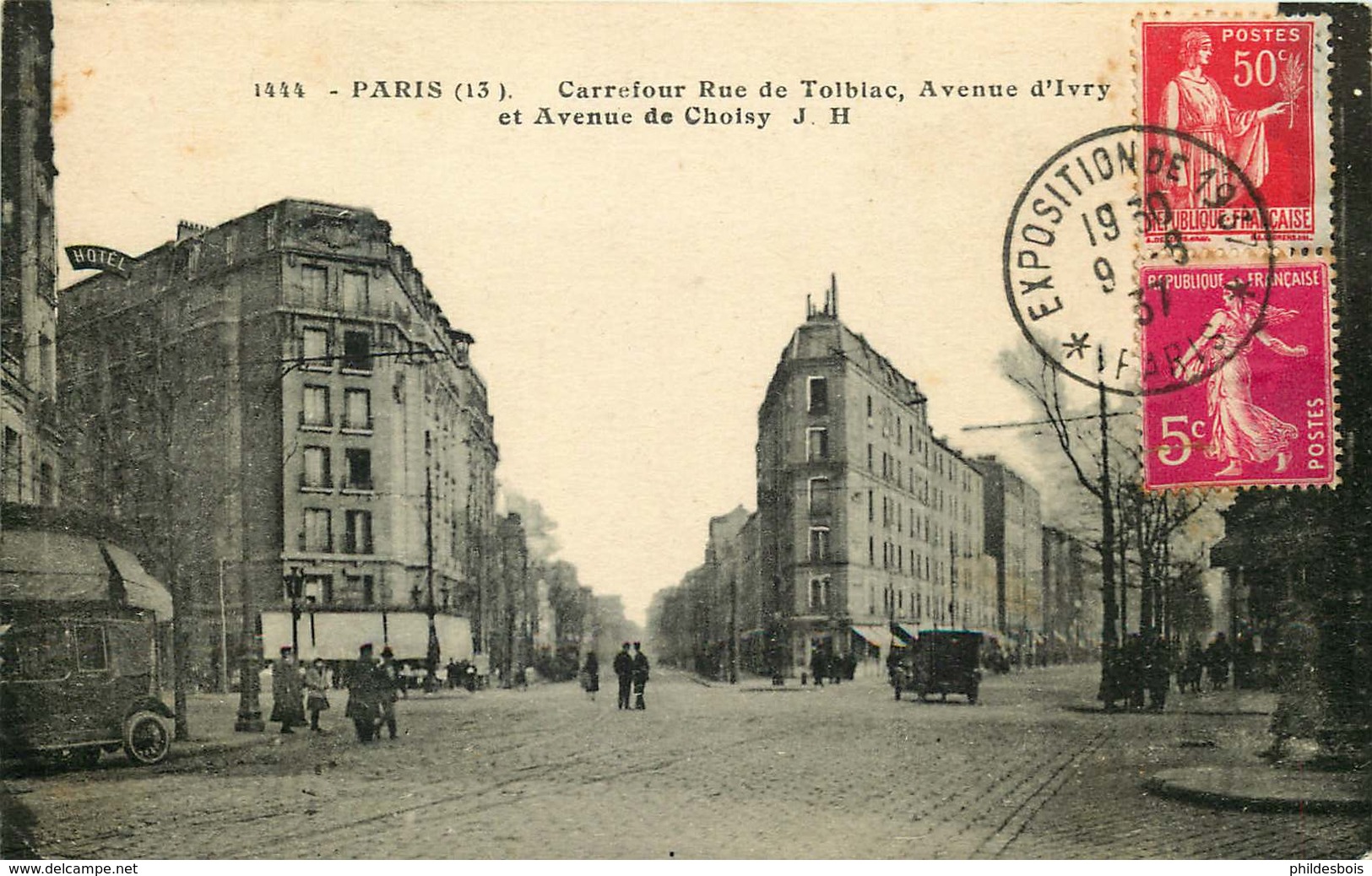 PARIS  13eme Carrefour Rue De TOLBIAC Avenue D'IVRY Et Avenue De CHOISY - Arrondissement: 13