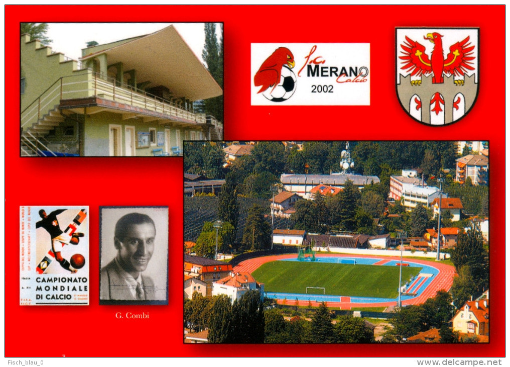 AK Stadion Postkarte Stadio Giampiero Combi FC Merano Calcio Meran 2002 Südtirol Alto Adige Italia Italien Italy Calcio - Fussball