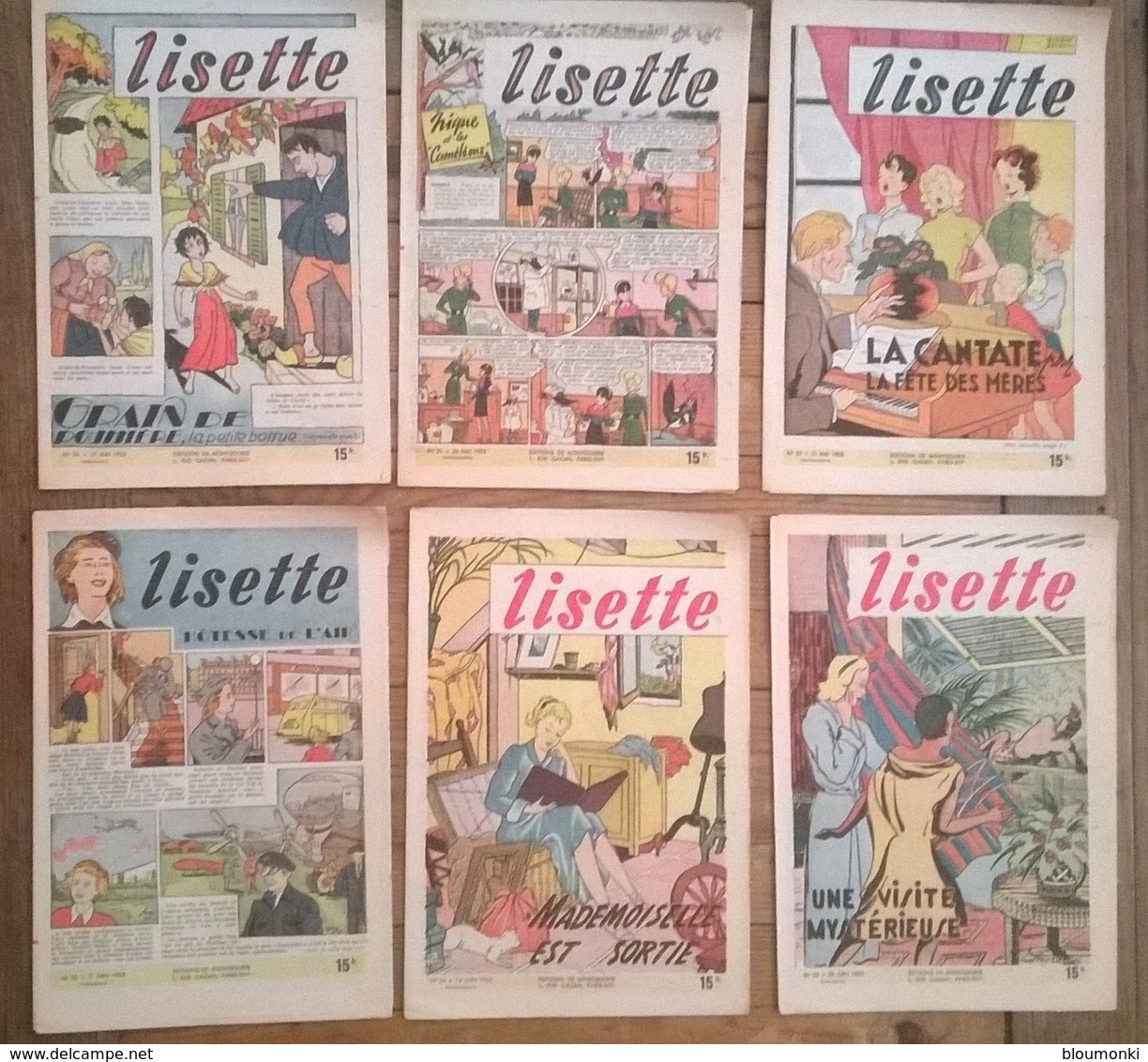 Lot De 15 Revues LISETTE Mai/juin/juillet/août 1953 - Lisette