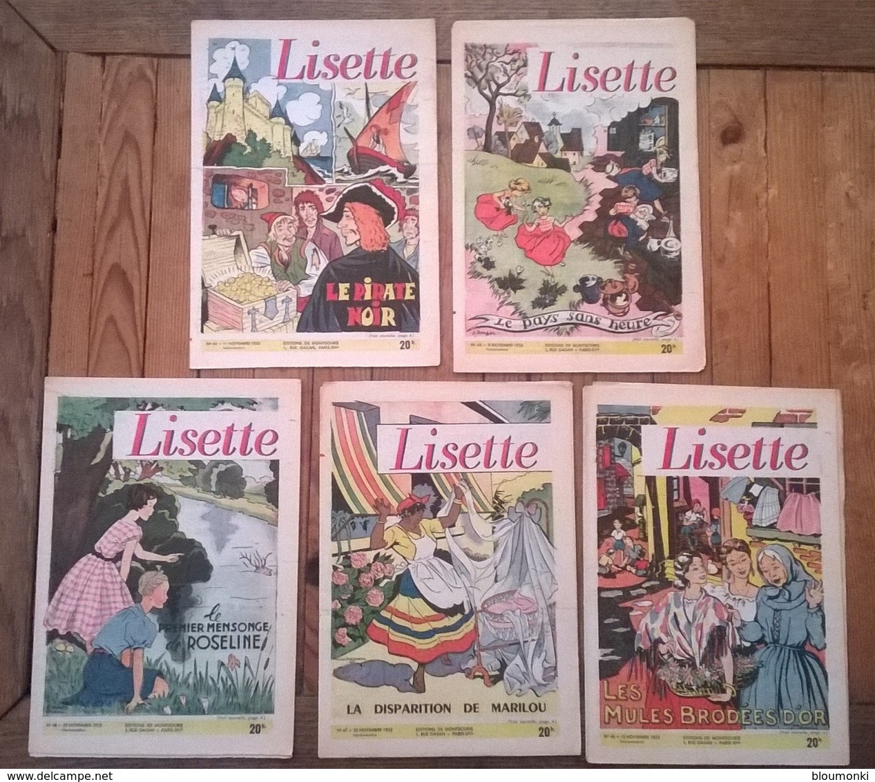 Lot De 17 Revues LISETTE Septembre à Décembre 1953 - Lisette