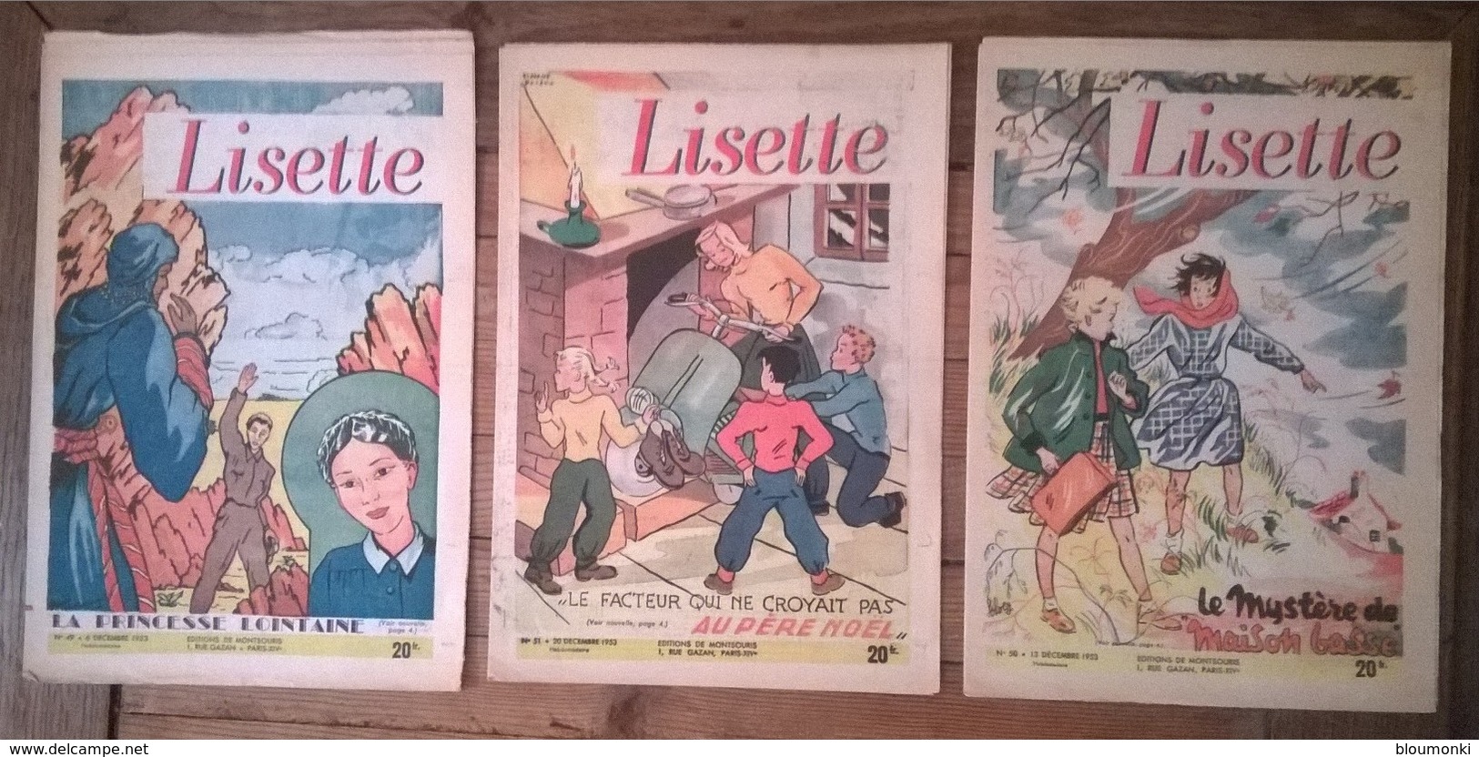 Lot De 17 Revues LISETTE Septembre à Décembre 1953 - Lisette