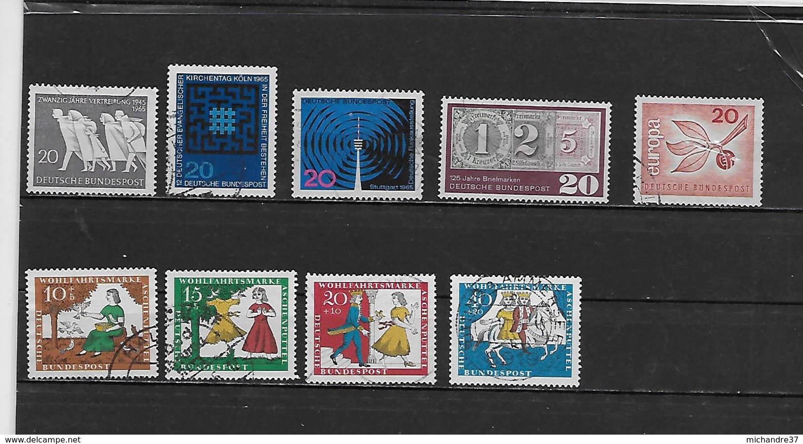ALLEMAGNE 346 à 349/351 à 355 Oblitérés Rond - Used Stamps