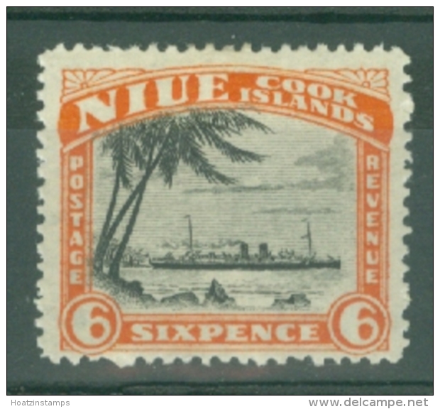 Niue: 1932/36   Pictorial (insc. Niue Cook Islands)  SG67    6d    MH - Niue