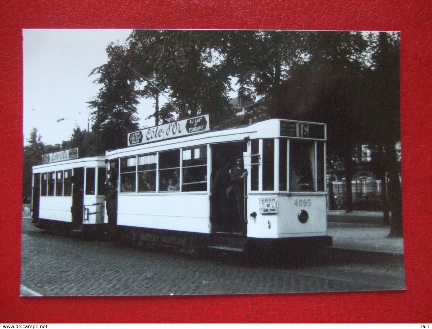 BELGIQUE - BRUXELLES - PHOTO 15 X 10 - TRAM - TRAMWAY -  LIGNE 16 -VICINAL ? - - Public Transport (surface)