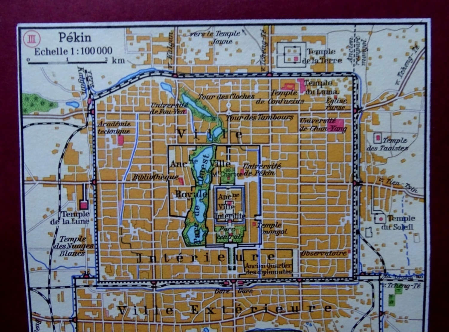 Pékin, The City Of Beijing, China, Chine, Editée En 1966. - Mapas Topográficas