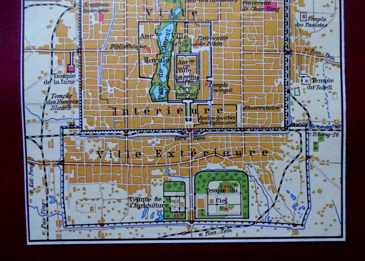 Pékin, The City Of Beijing, China, Chine, Editée En 1966. - Mapas Topográficas