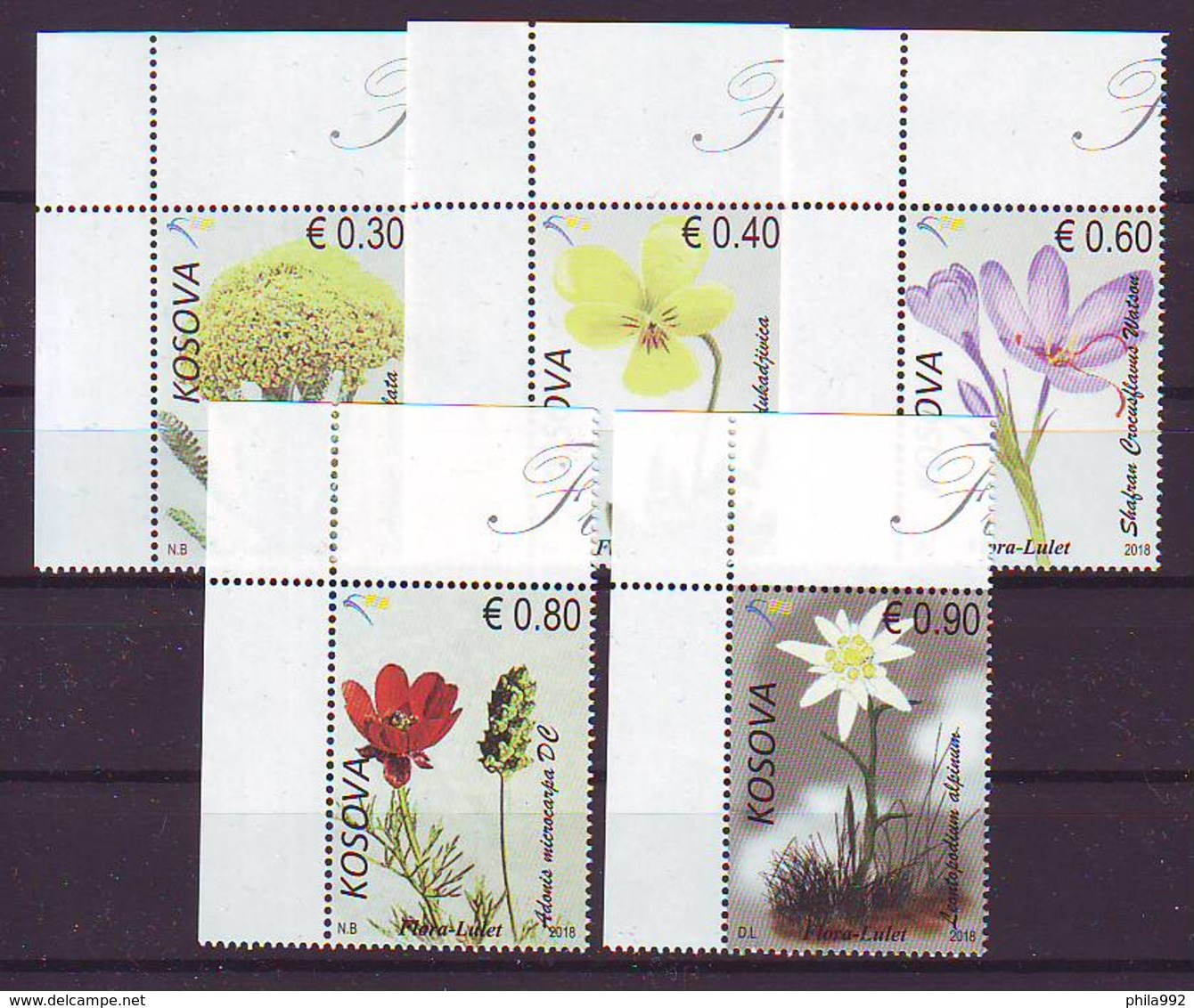 Kosovo 2018 Y Flora Plants Flowers MNH - Kosovo