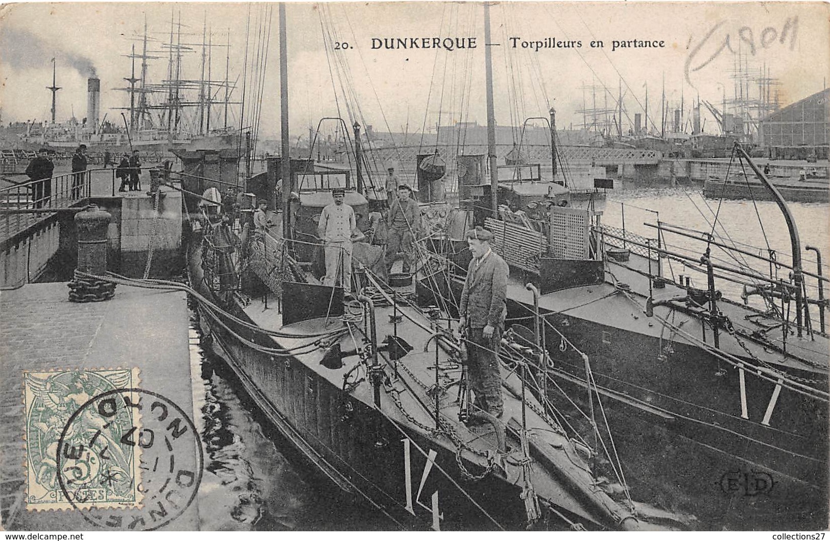 59-DUNKERQUE- TORPILLEURS EN PARTANCE - Dunkerque