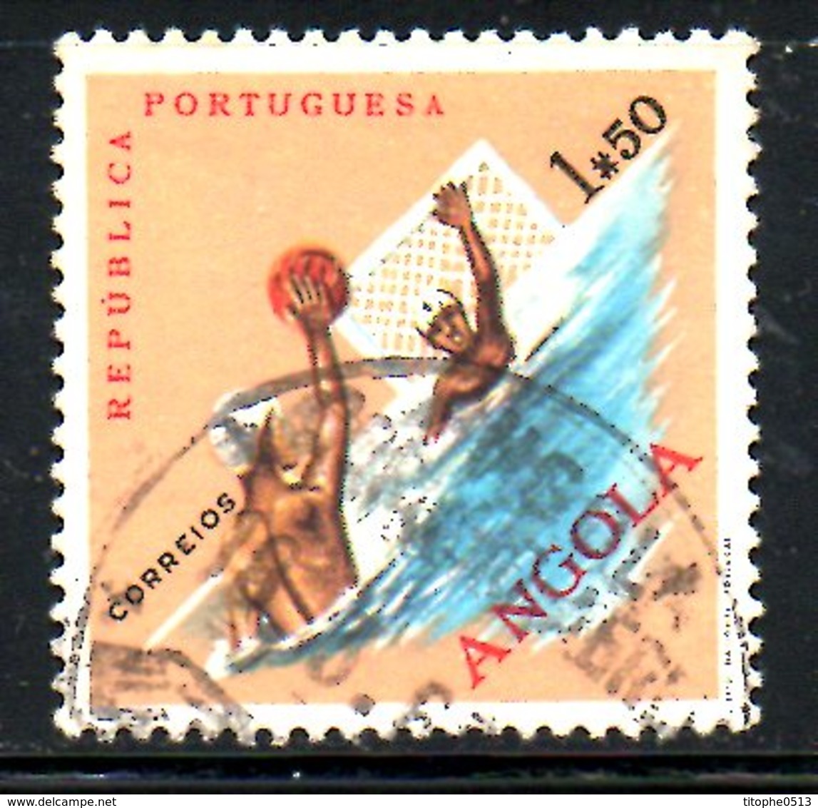ANGOLA. N°438 Oblitéré De 1962. Water-polo. - Water-Polo