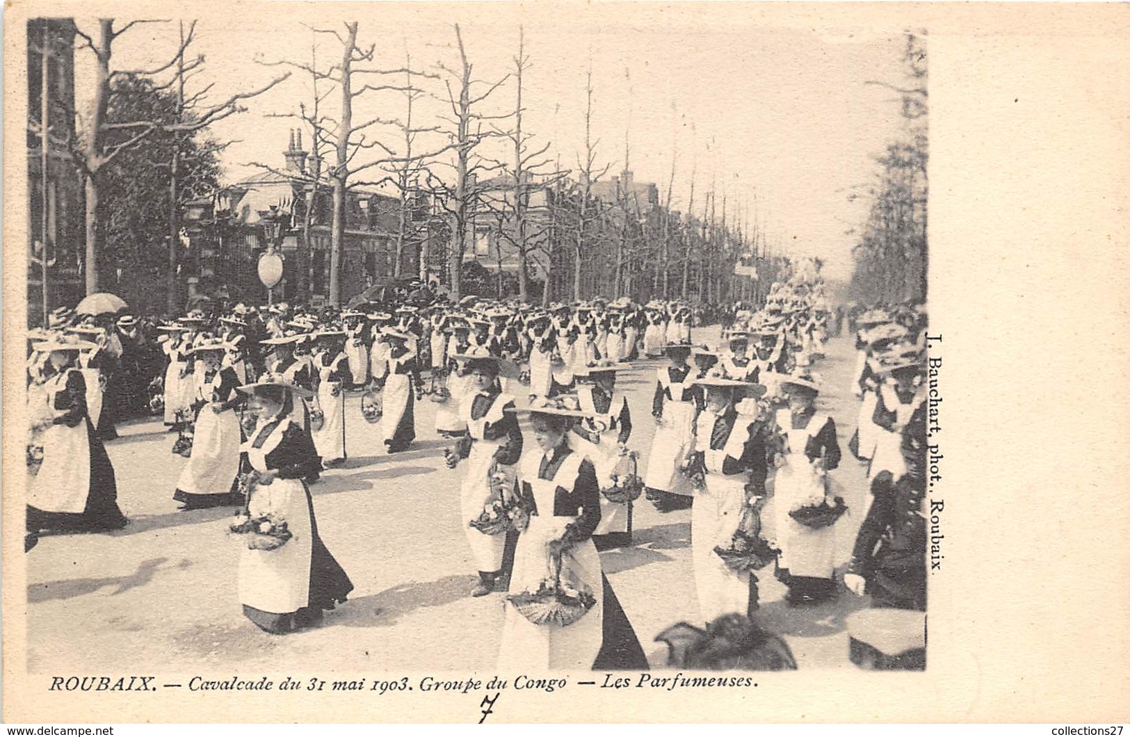 59-ROUBAIX- CAVALCADE DU 31 MAI 1903,GROUPE DU CONGO, LES PARFEMEUSES - Roubaix