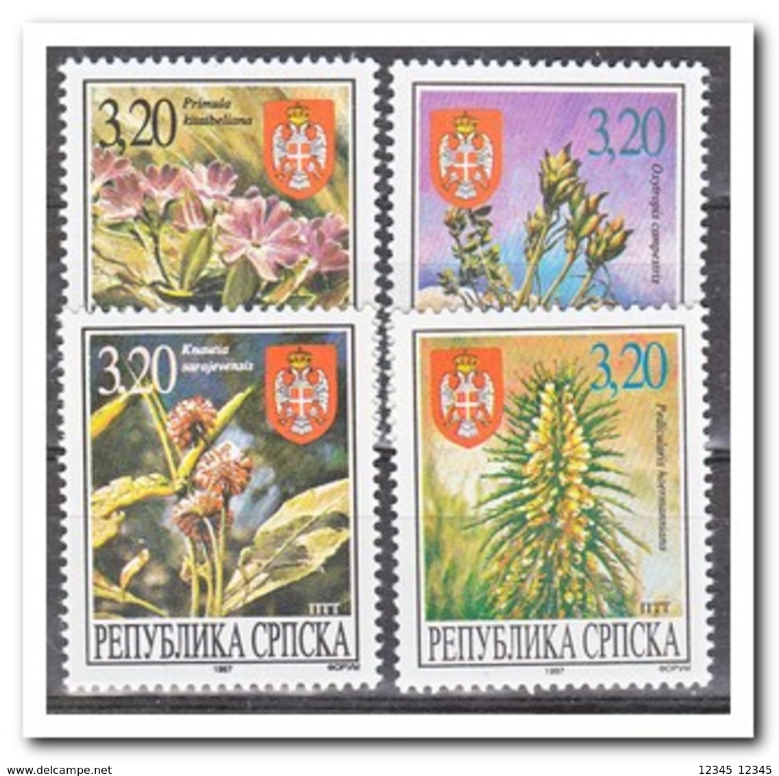 Bosnië & Herzegovina ( Servisch ) 1997, Postfris MNH, Plants - Bosnië En Herzegovina