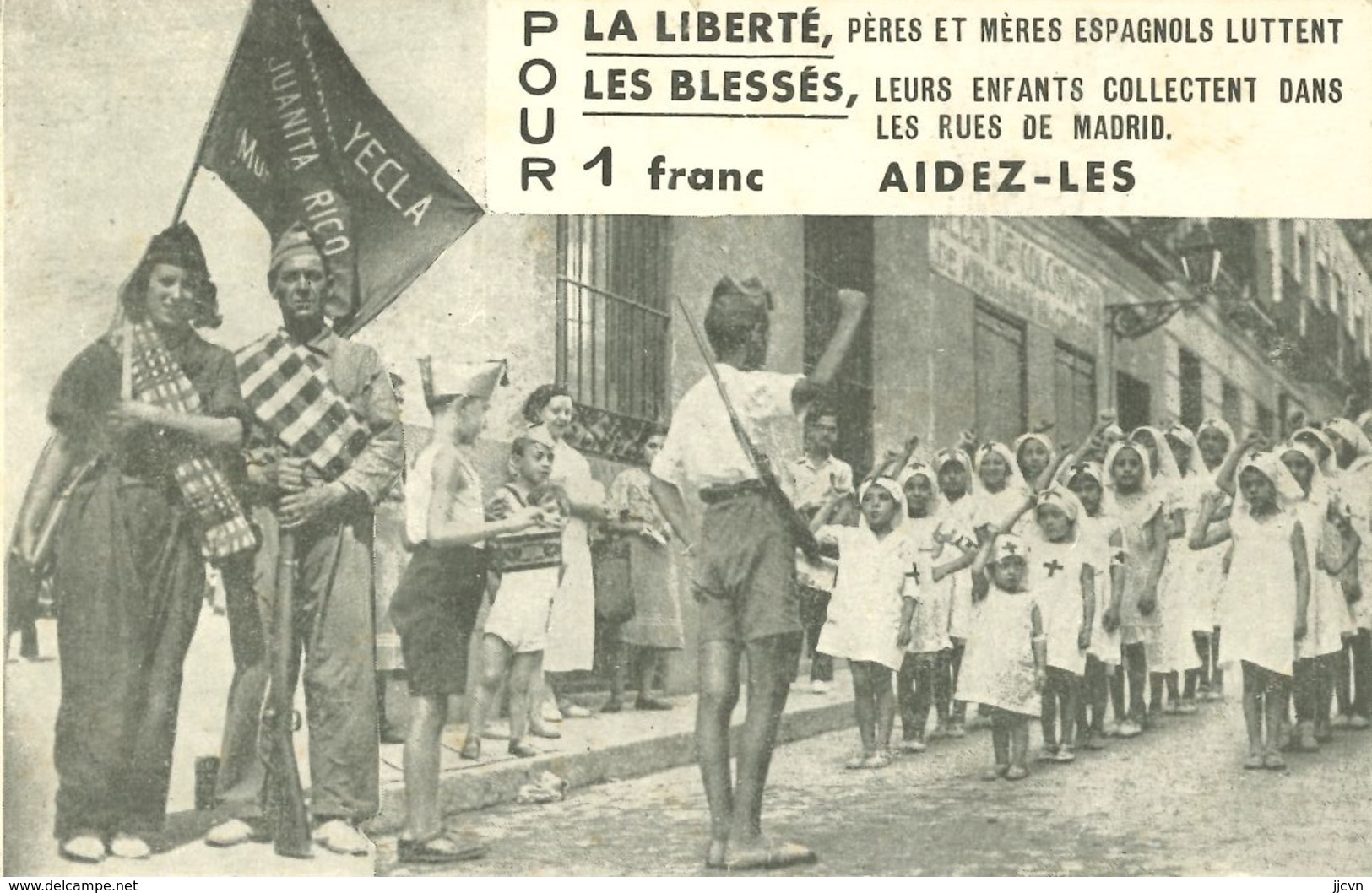 Espagne - Madrid - Pères Et Mères Espagnols Luttent Pour La Liberté. Leurs Enfants Collectent Dans Les Rues De Madrid - Madrid