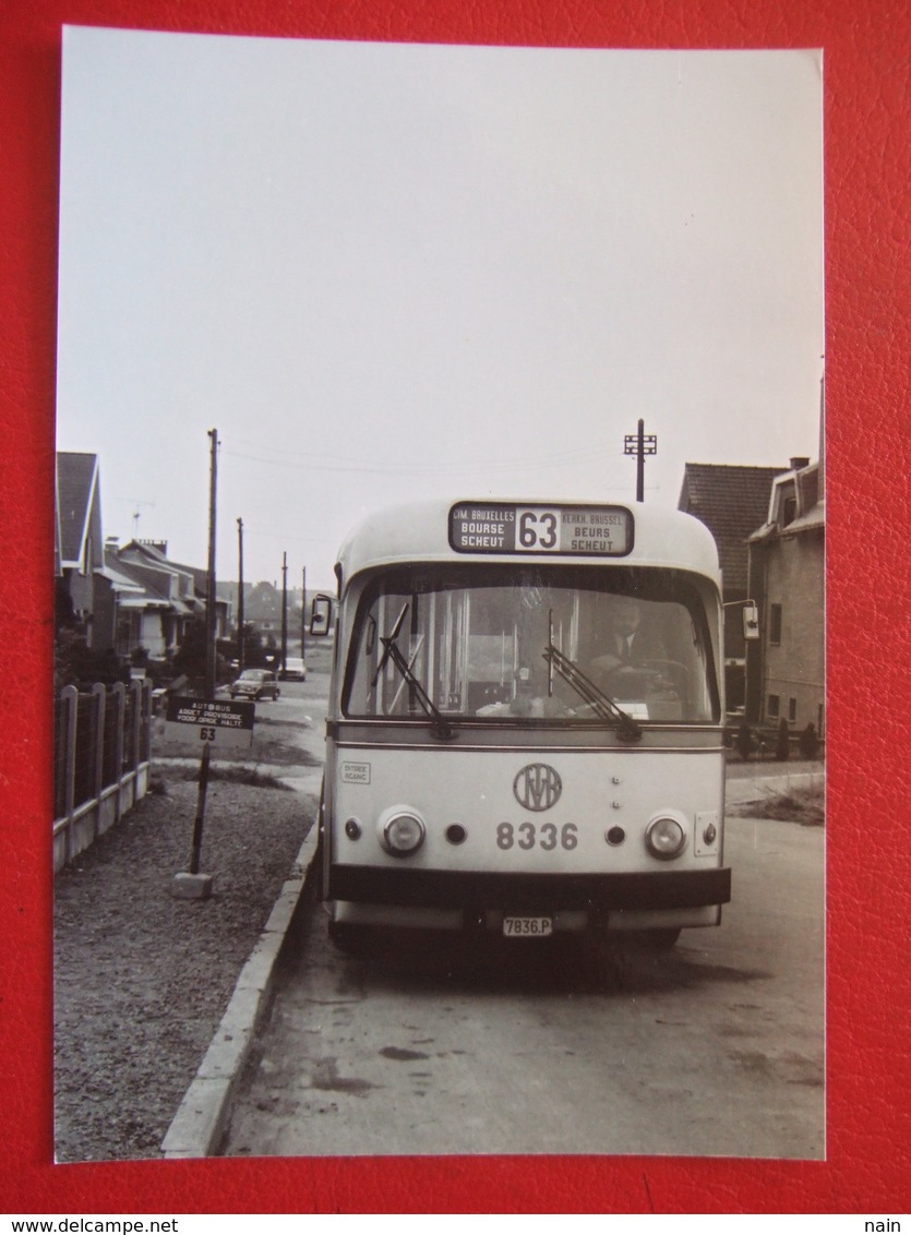 BELGIQUE - BRUXELLES - ANVERS PHOTO 15 X 10 - TRAM - TRAMWAY - BUS -  LIGNE 63 - BOURSE - SCHEUT - - Public Transport (surface)