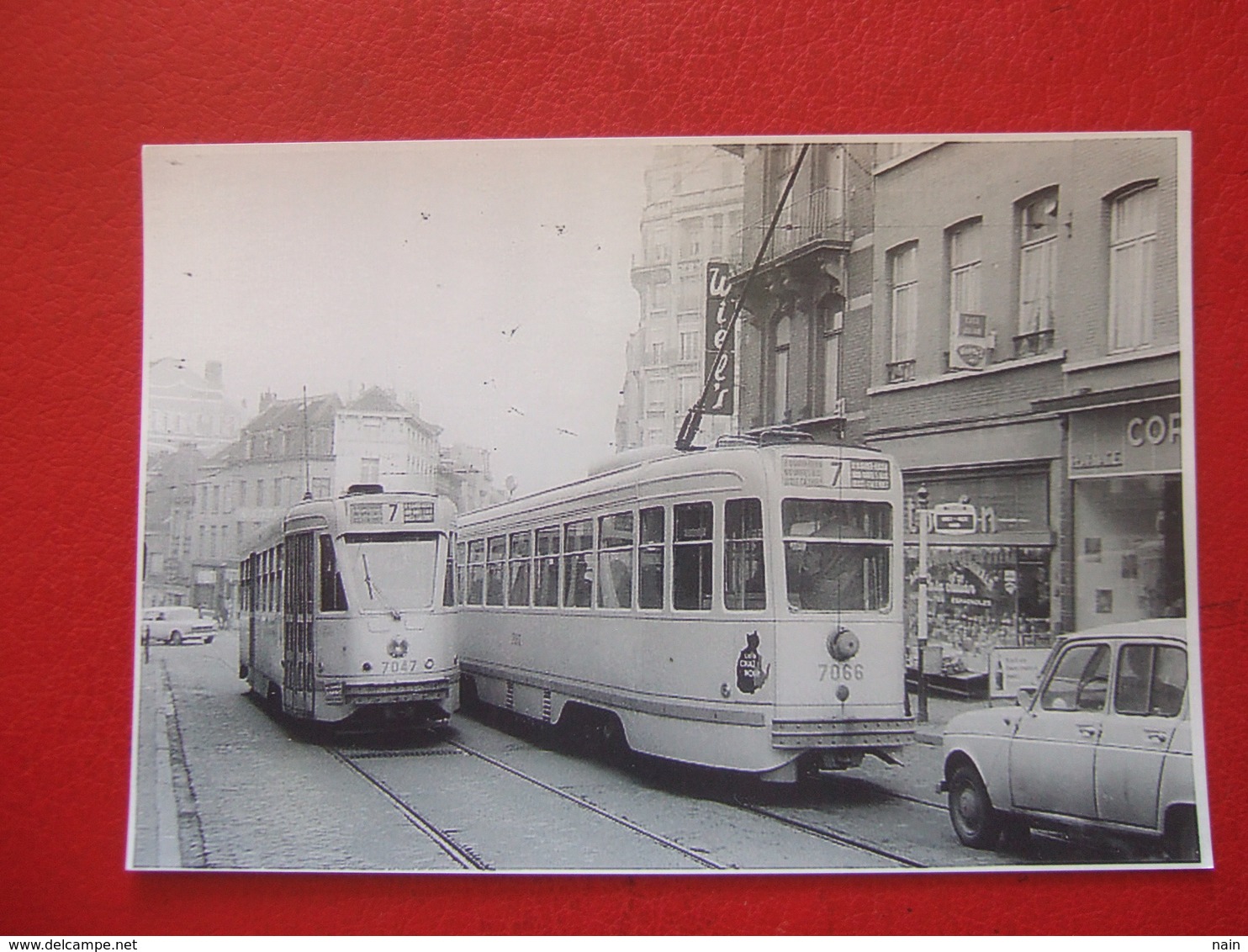 BELGIQUE - BRUXELLES - PHOTO 14.5 X 10 - TRAM - TRAMWAY -  LIGNE  7  - - Public Transport (surface)