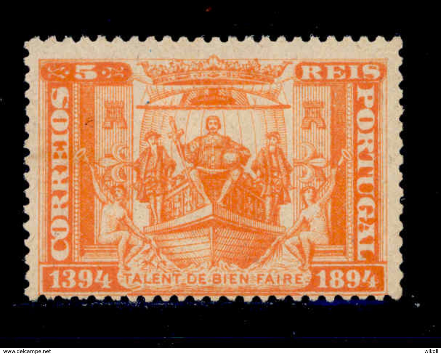 ! ! Portugal - 1894 Henry Navigator 5 R - Af. 98 - No Gum - Unused Stamps