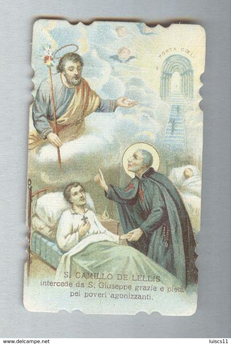SAN CAMILLO DE LELLIS...SANTINO....HOLY CARD - Religione & Esoterismo