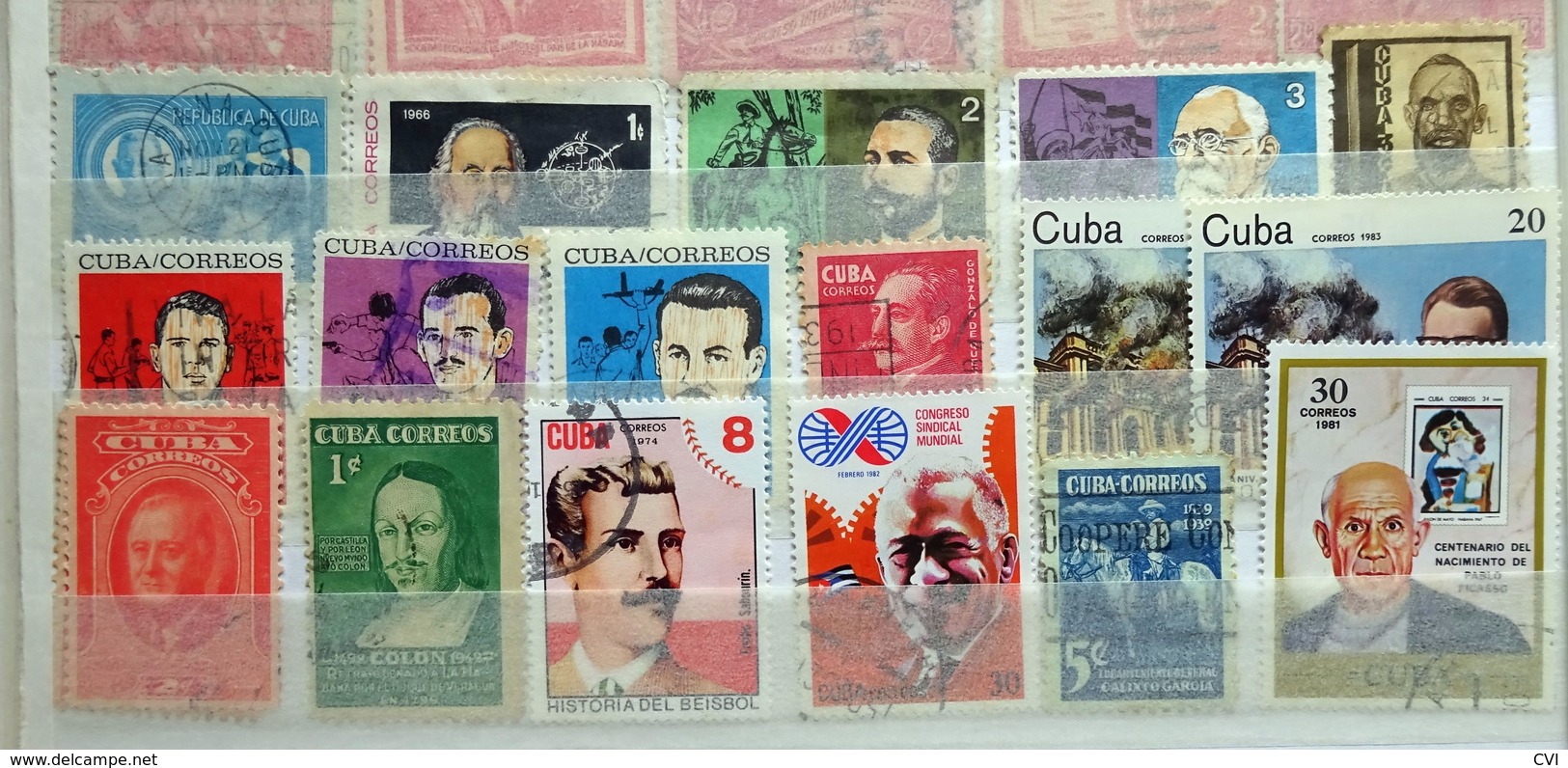 Cuba early to modern in Stockbook, Revenues, Airmail, Animals, Sports, Birds, Flowers, Butterflies, Trains, Thematic.