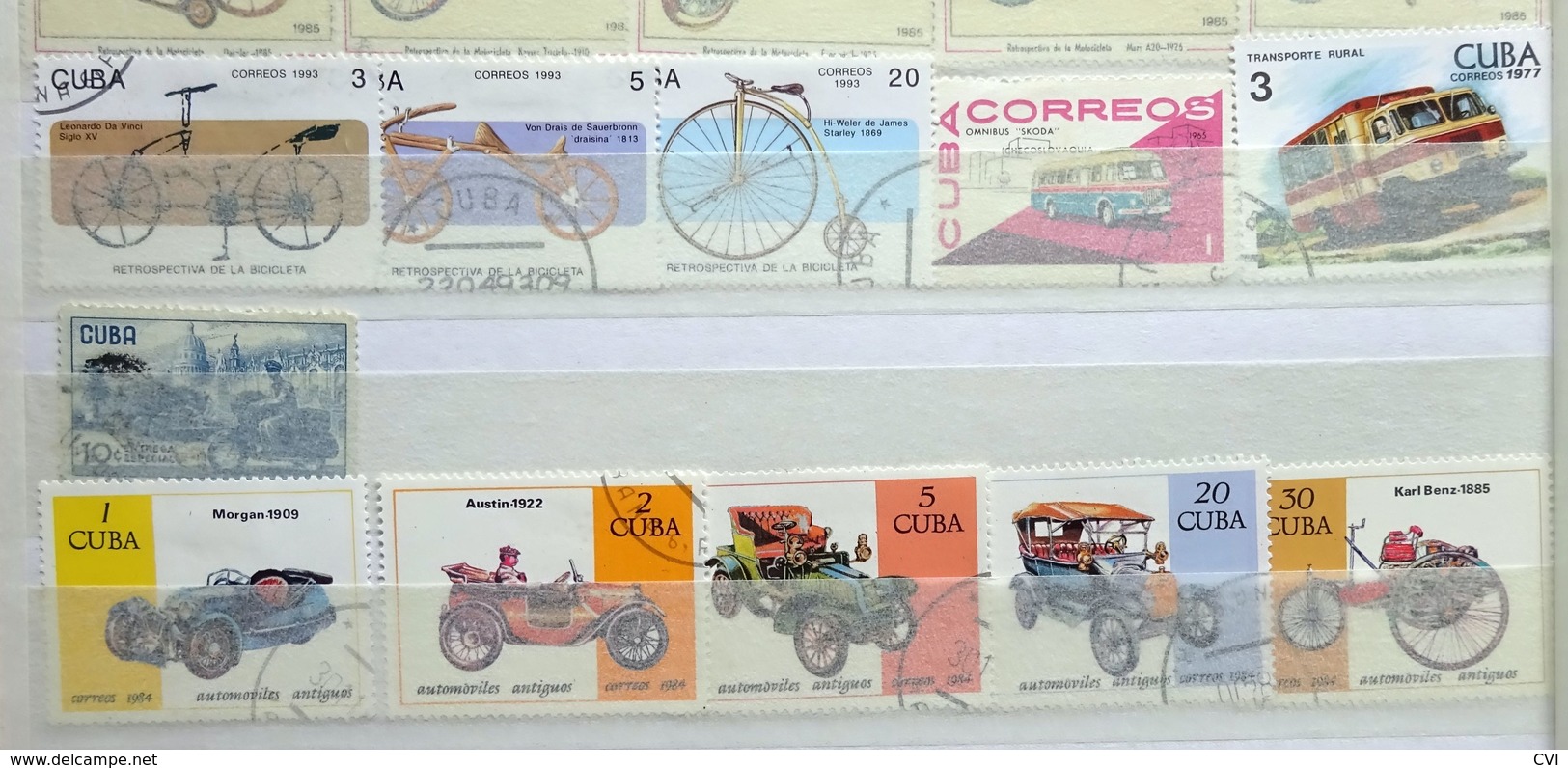 Cuba early to modern in Stockbook, Revenues, Airmail, Animals, Sports, Birds, Flowers, Butterflies, Trains, Thematic.