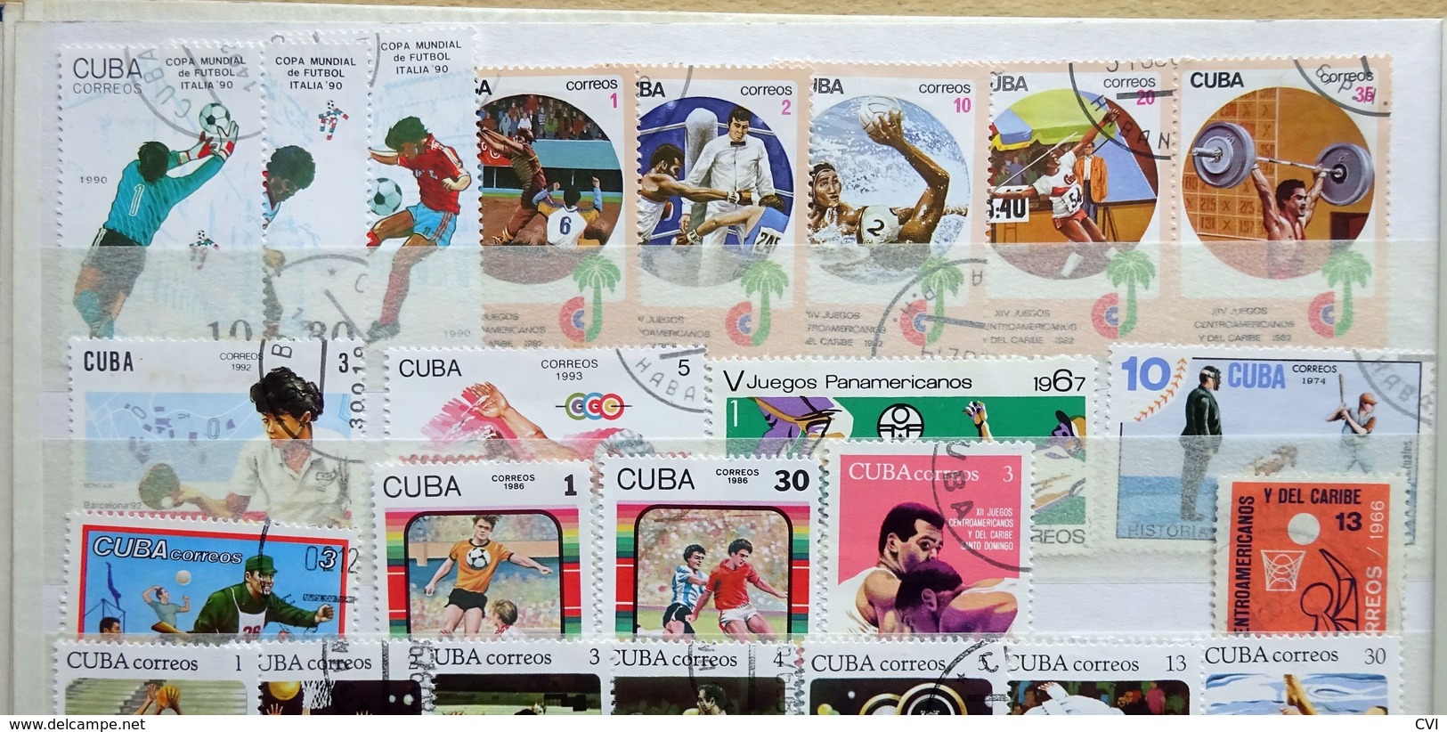 Cuba early to modern in Stockbook, Revenues, Airmail, Animals, Sports, Birds, Flowers, Butterflies, Trains, Thematic.