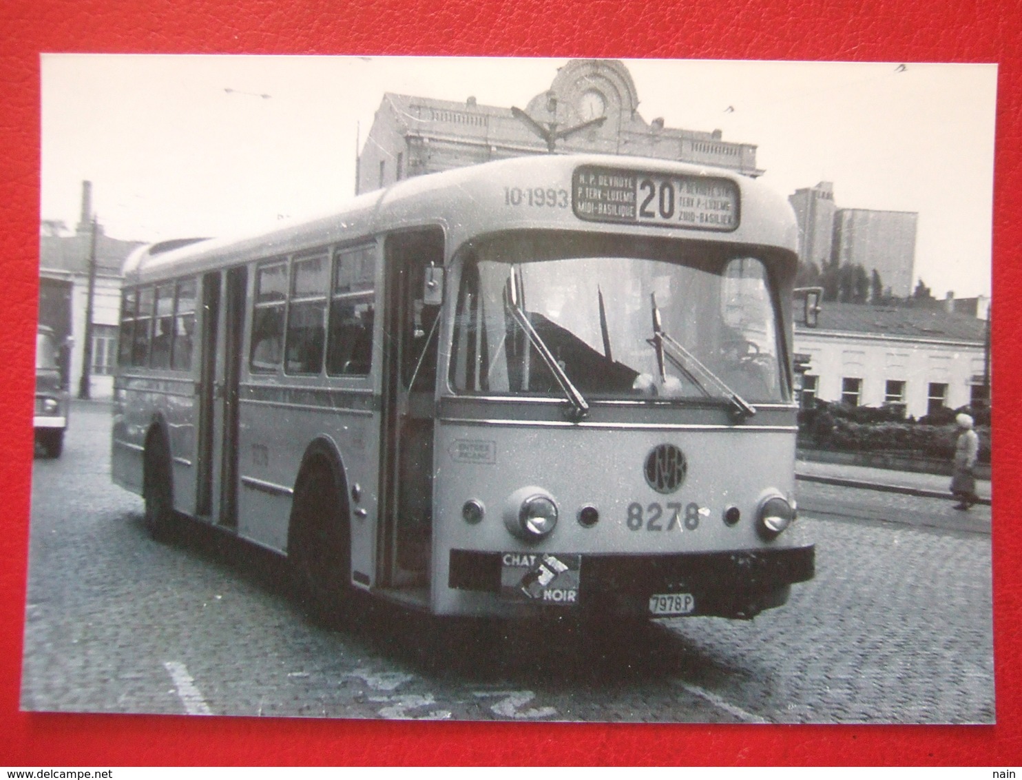 BELGIQUE - BRUXELLES - PHOTO 13.5 X 9.8 - TRAM - TRAMWAY - BUS -  LIGNE  20 - DEYROYE - MIDI-BASILIQUE - - Public Transport (surface)