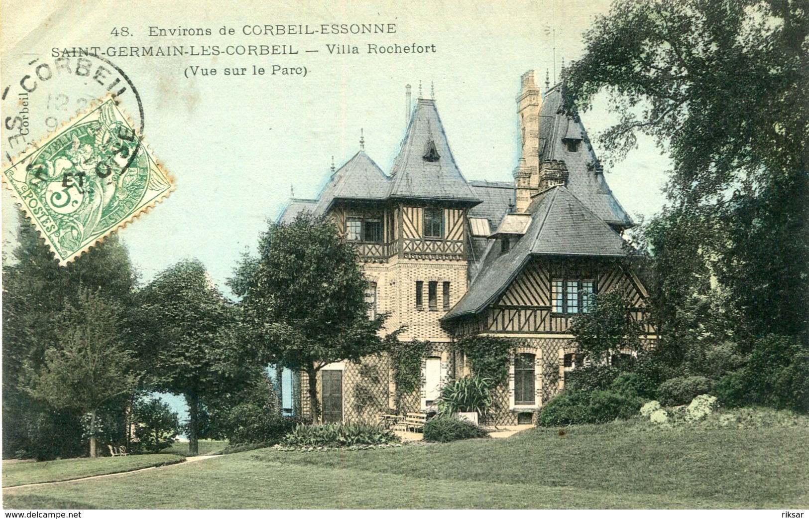 SAINT GERMAIN LES CORBEIL(CARTE EN COULEUR) - Sonstige & Ohne Zuordnung