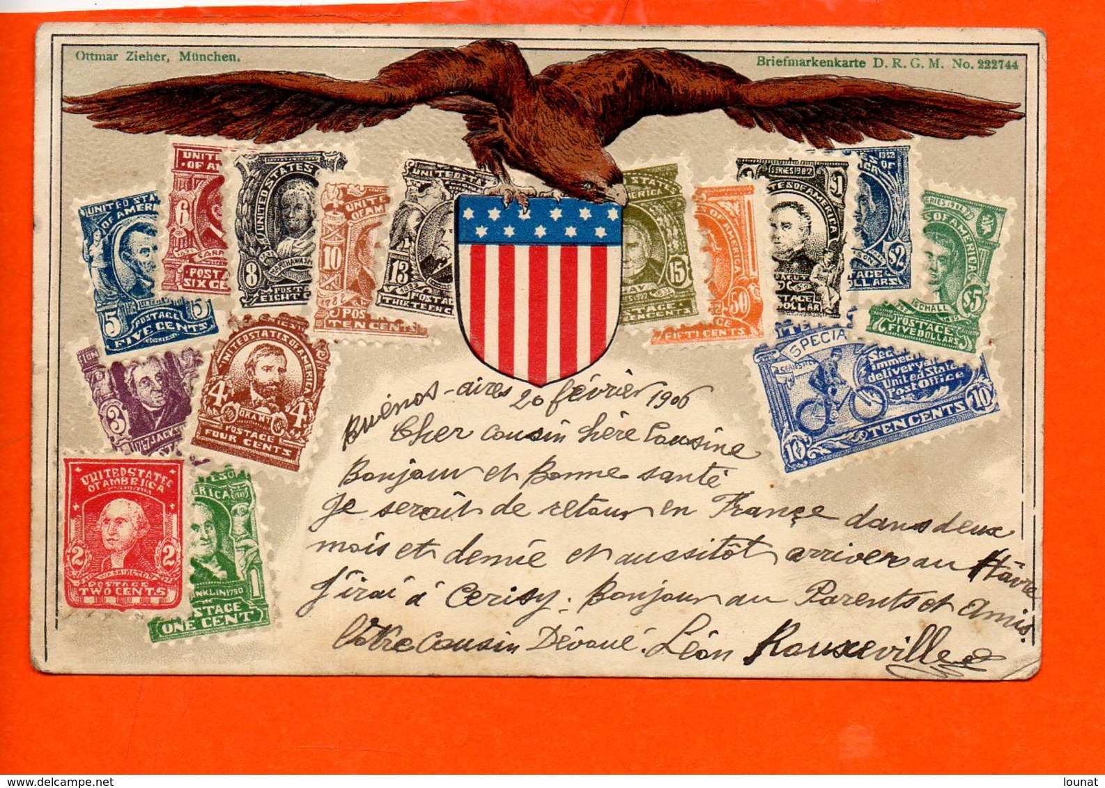 Timbres - Ottmar Zieher, München - Etats Unis D'Amérique - Briefmarken (Abbildungen)