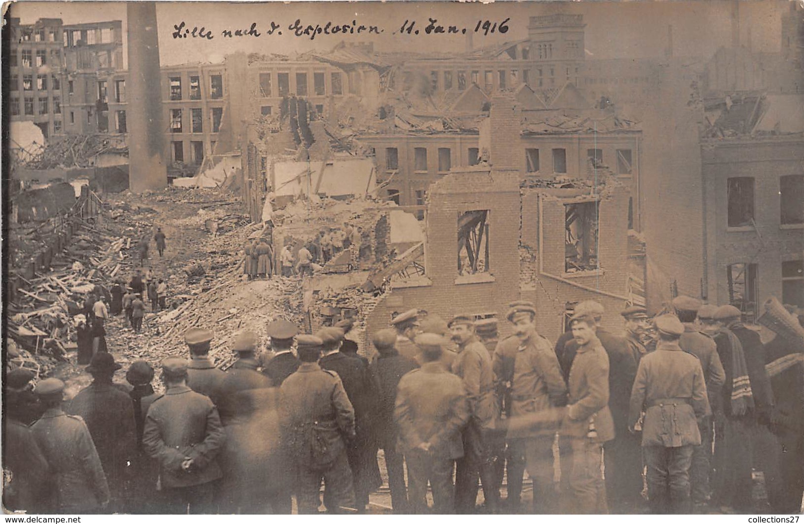 59-LILLE-CARTE-PHOTO- NACH EXPLOSION 11 JANVIER 1916 - Lille