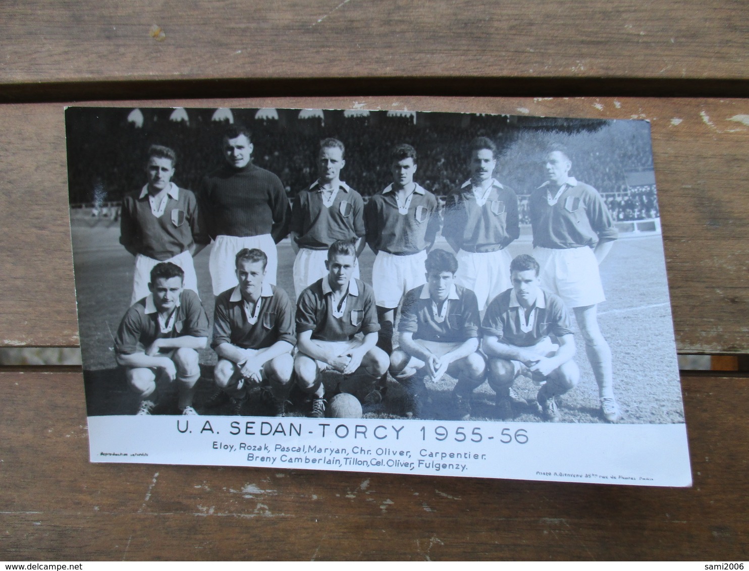 PHOTO EQUIPE  DE FOOT U.A.SEDAN.TORCY 1955-56 - Sporten