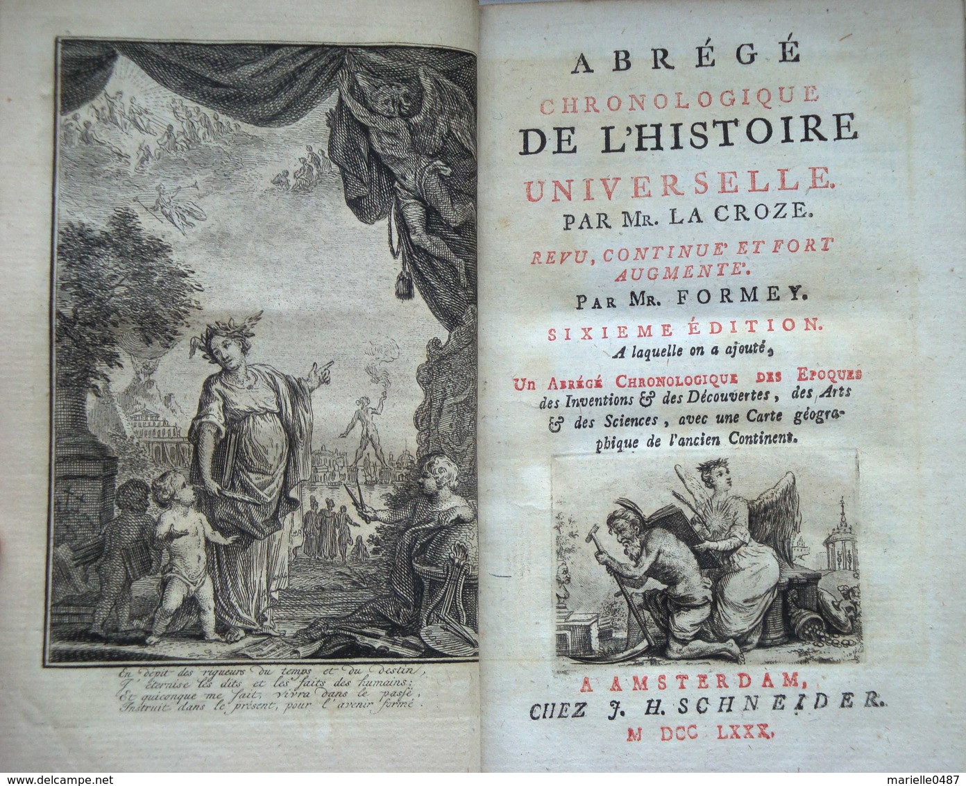 Abrégé Chronologique De L'Histoire Universelle Par Mr La Croze - 1701-1800