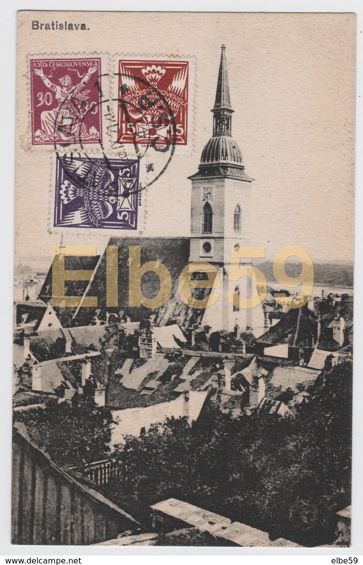 Slovaquie, Bratislava, Cathédrale Saint-Martin, écrite 1921, Timbres - Slovacchia