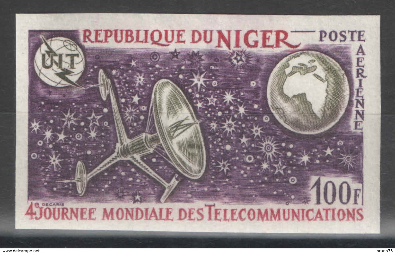 Niger - YT PA 186 ** Non Dentelé - 1972 - Télécommunications - Niger (1960-...)
