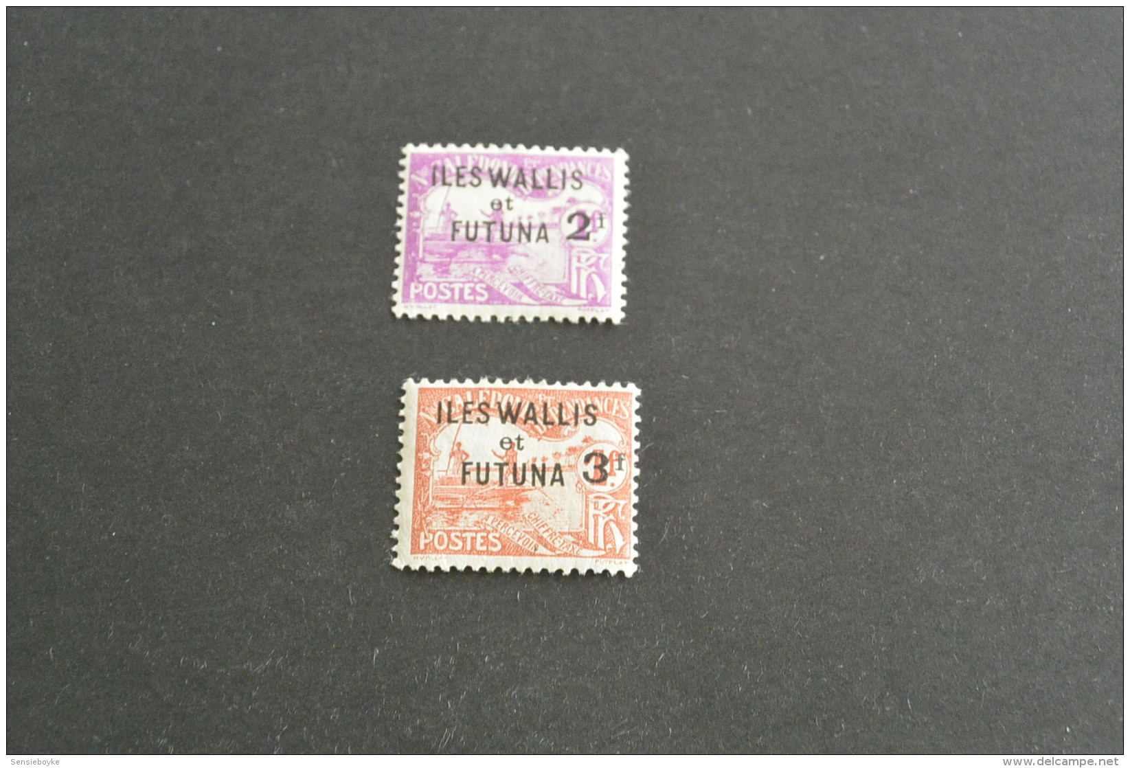 K15363-set  Mint Hinged Wallis Et Futuna 1927 - SC. J9-J10 - Postage Due Stamps Of New Caledonia Overprinted - Postage Due