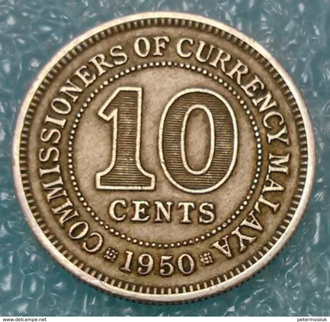 Malaya 10 Cents, 1950 -0515 - Malaysia