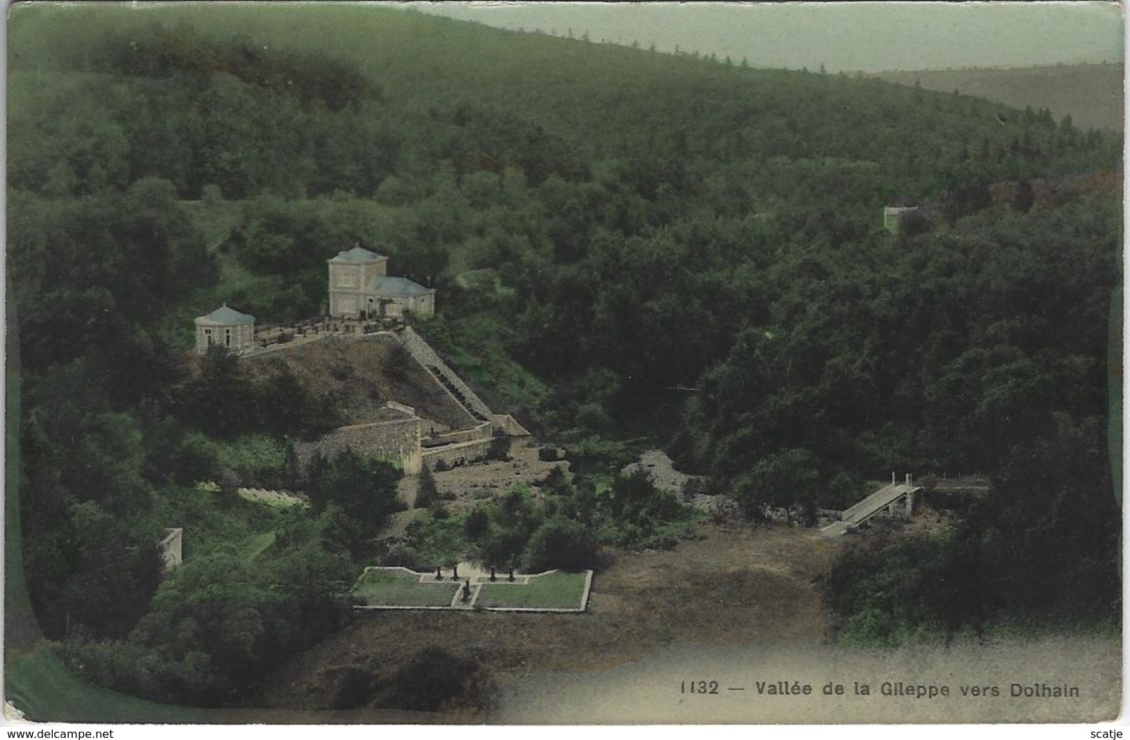 Vallée De La Gileppe  Vers Dolhain.  -   Gekleurde FOTOKAART!  -  COLOR  -  1909   Naar   Bruxelles - Gileppe (Barrage)