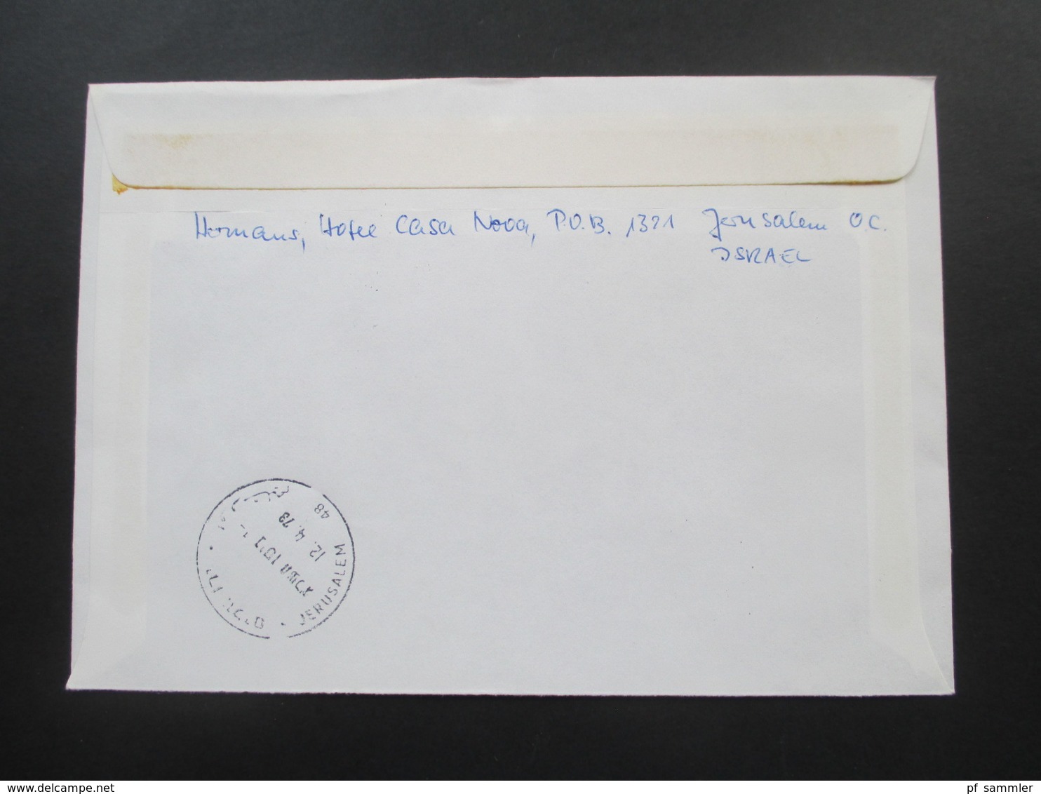 Israel 1973 Luftpostbrief Nach Essen Mit Vielen Marken! 1x Eckrand Und Etl. Unterrand Stücke! Randbedruckungen!! - Lettres & Documents