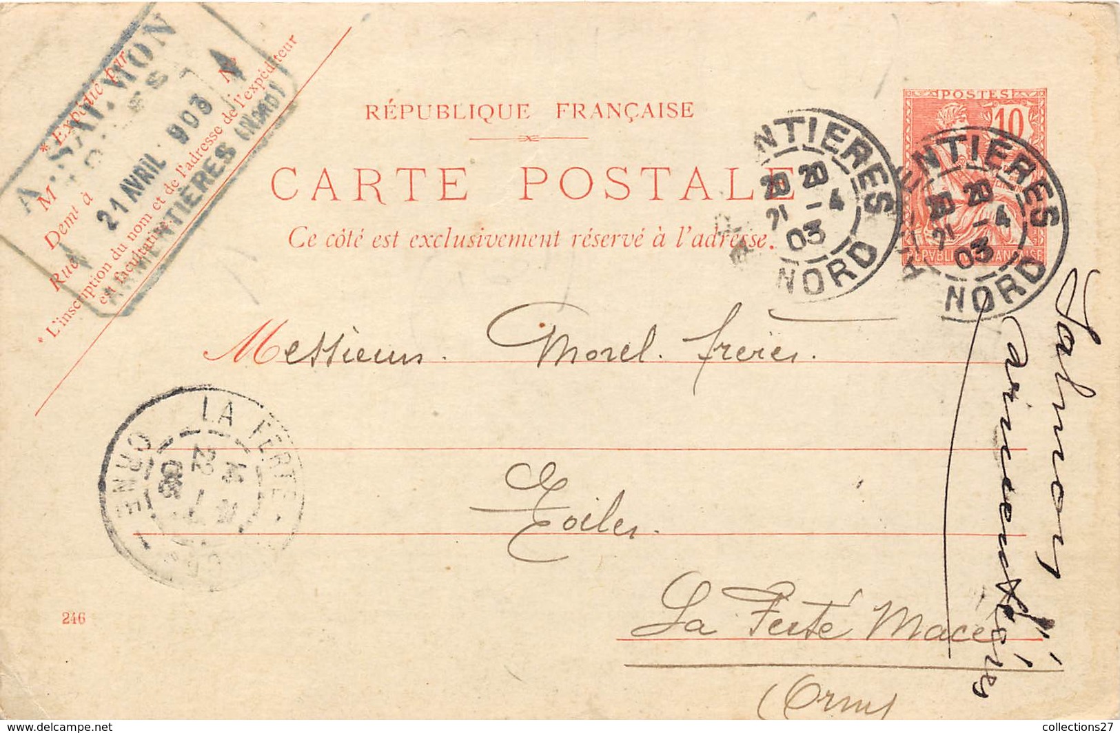 59-ARMENTIERES- CORRESPONDANCE - Armentieres